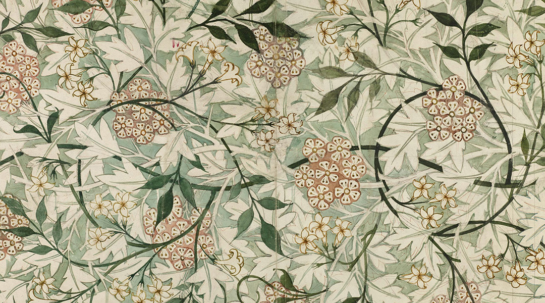 Botanical wallpaper.