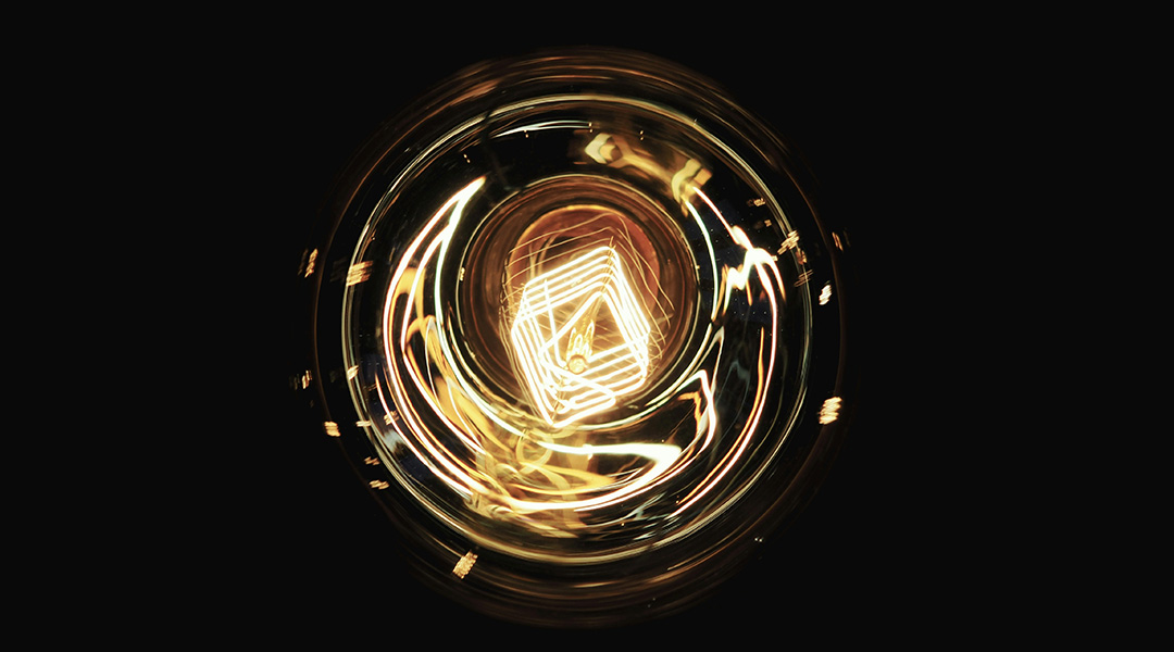 Abstract image of energy on a black background.