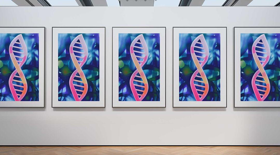 Quantum-proofing passwords and artwork with DNA encryption