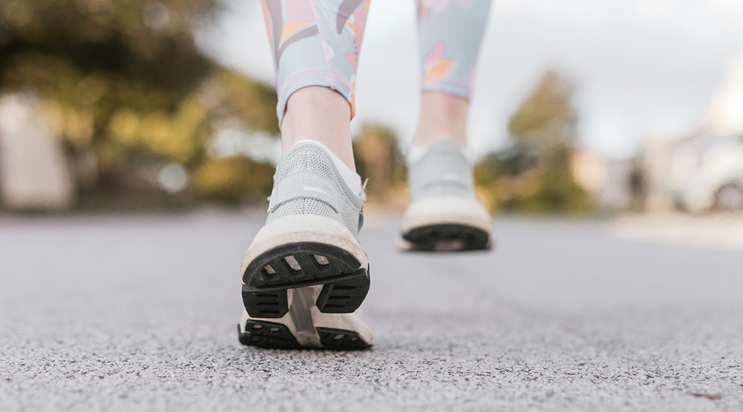 Woman walking.