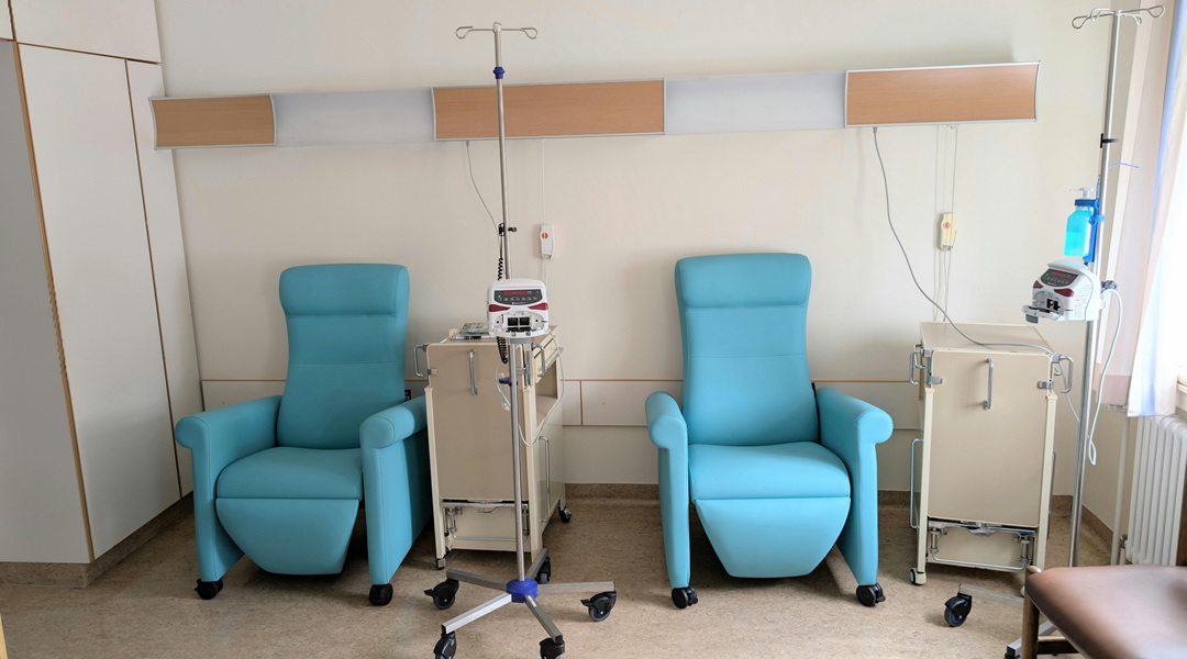 Cancer therapy chairs. Image credit: Andre via Pexels