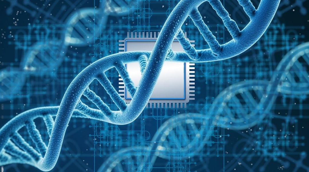 geralt-dna-9483532_1280 – crop DNA in blue over a computer chip