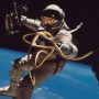 An astronaut in space