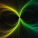 Abstract image of entangled particles.