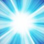 bright burst of white light on blue background
