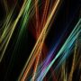 coloured lines on black background